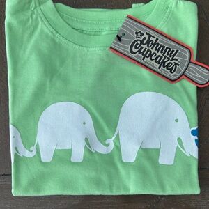 Johnny Cupcakes Green Elephant Kids Shirt